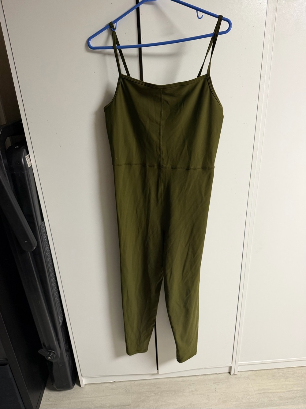 Old Navy Olive Green Spaghetti Strap Jumpsuit